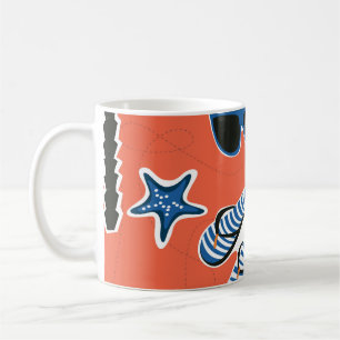 Mug Plage d'été : Relaxant Motif sans couture.