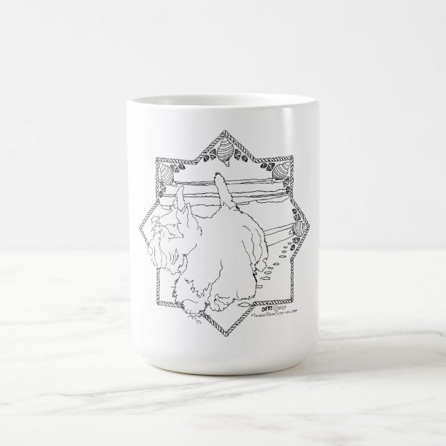 Mug Plage du chien Scottie (Centre)