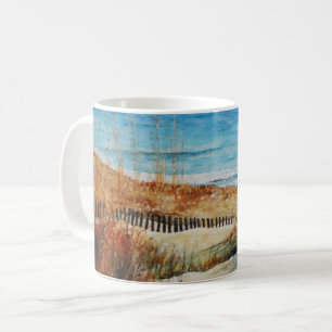 Mug Plage Dunes de sable Peinture Océanique