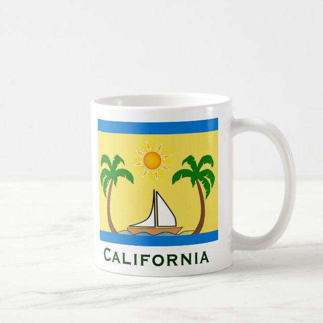 Mug Plage ensoleillée de Californie (Droite)