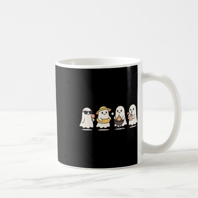 Mug Plage Ghost Vacances été Halloween Bbq Ice (Droite)
