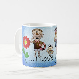 Mug Plage Nautique Enfants & Océan Thème pour Moms et