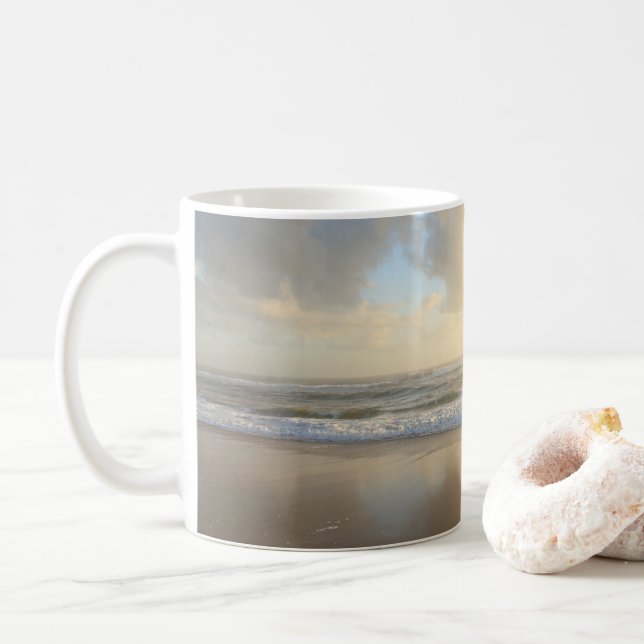 Mug Plage océane au lever du soleil  (Avec donut)
