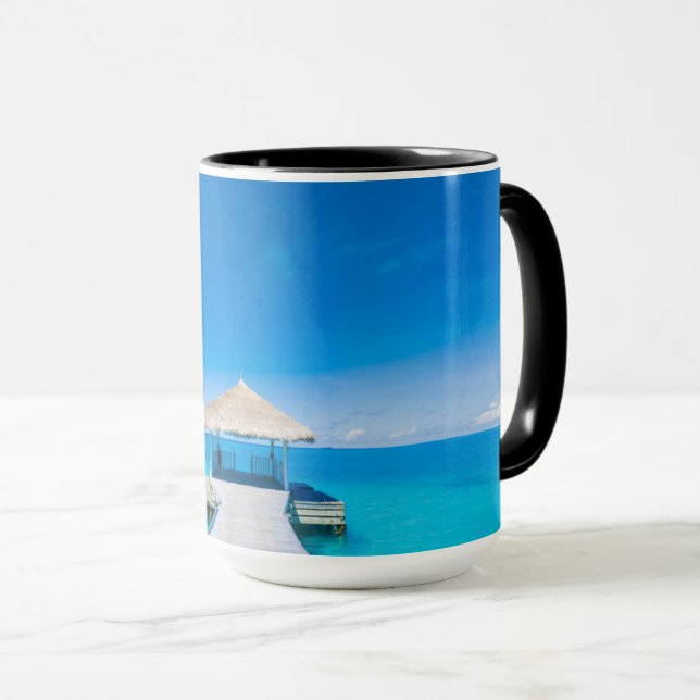 Mug Plage Paradise | Station tropicale, Maldives (Devant droit)