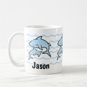 Mug Plage Requin Marteau Enfants Nom