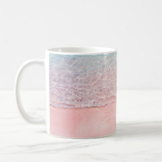 Mug Plage rose et vague