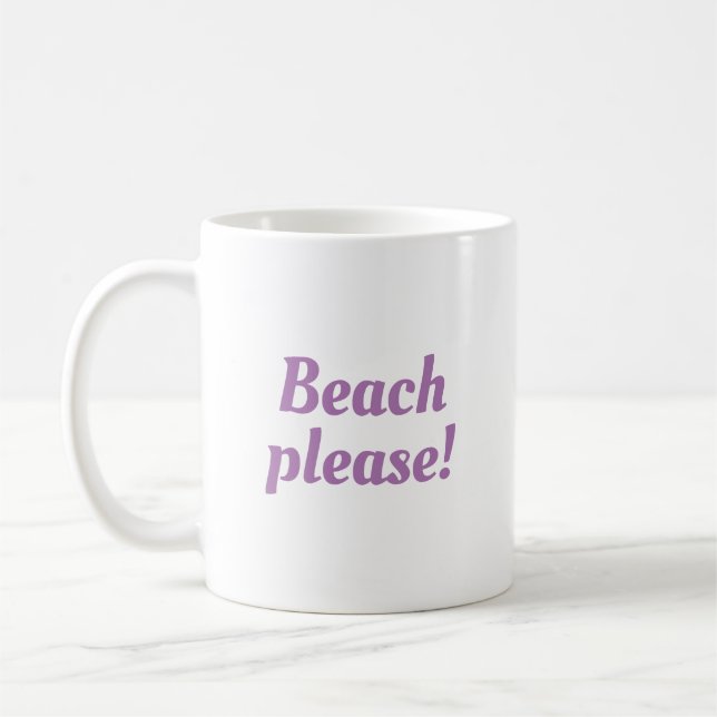 Mug Plage s'il vous plaît (Gauche)