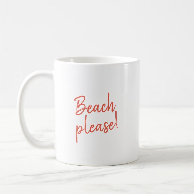 Mug Plage s'il vous plaît (Gauche)