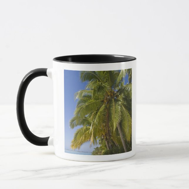 Mug Plage sur l'île One Foot, Aitutaki, Îles Cook (Gauche)
