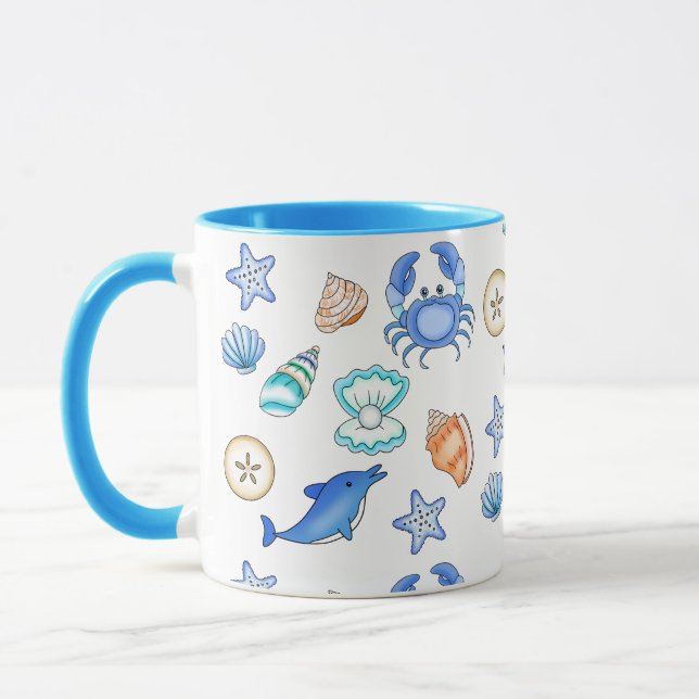 Mug Plage Thématique de la mer Créations (Gauche)