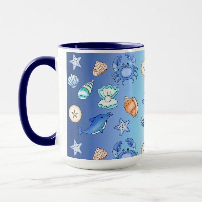 Mug Plage Thématique de la mer Créations (Gauche)