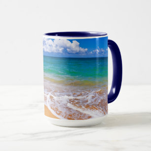 Mug Plage Vide Et Eaux Bleues
