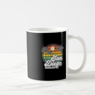 Mug Plage vintage de San Diego Californie Surf Rétro S