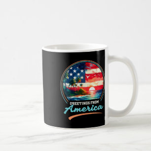 Mug Plage Vintage Rétro Du Golfe De L'Amérique