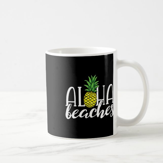 Mug Plages Aloha Fête de Bachelorette Hawaïenne Ananas (Droite)