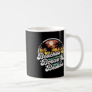 Mug Plages Booze Et Besties Drôle Retro les années 70