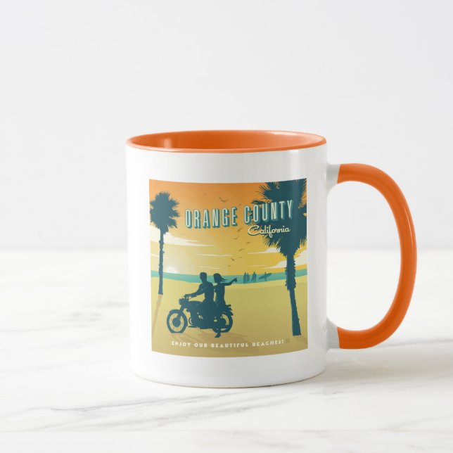 Mug Plages du comté d'Orange, Californie (Droite)