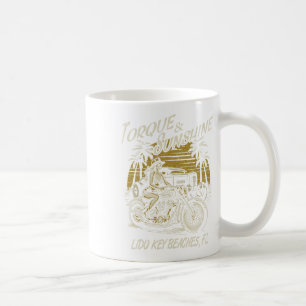 Mug Plages Lido Key Floride Motorcycle Hotrod Vintage