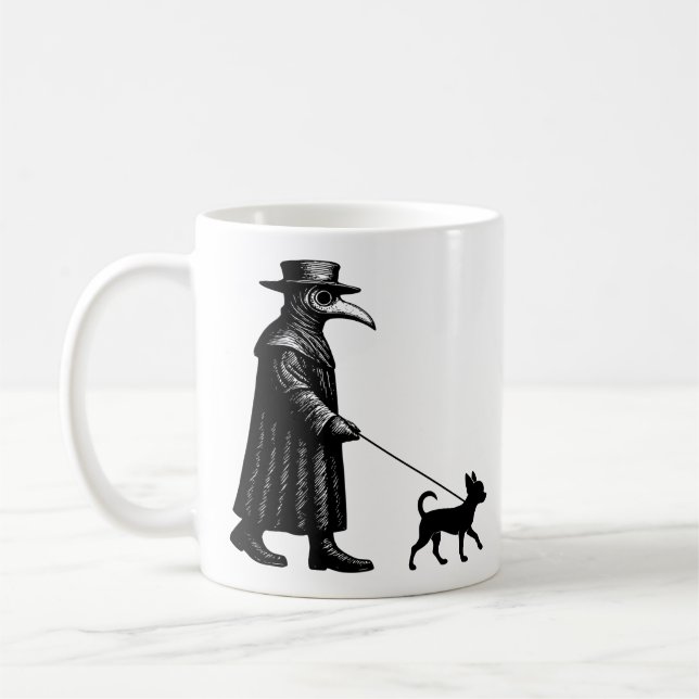 Mug Plague Doctor Walking Chihuahua (Gauche)