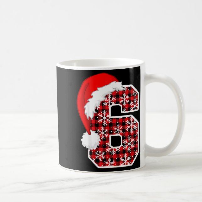 Mug Plaid 6 7 Six Seven Meme Xmas Santa Hat Christmas  (Droite)