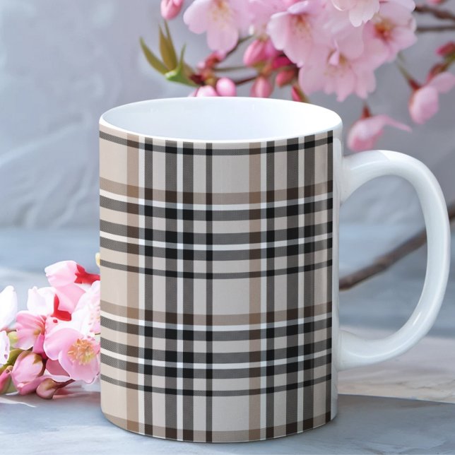 Mug Plaid beige (Créateur téléchargé)