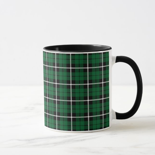 Mug Plaid blanc de Kelly/noir vert irlandais vert de (Droite)