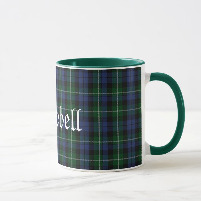 Mug Plaid de tartan traditionnel fait sur commande de (Droite)