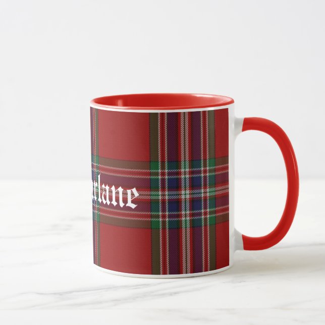 Mug Plaid de tartan traditionnel fait sur commande de (Droite)