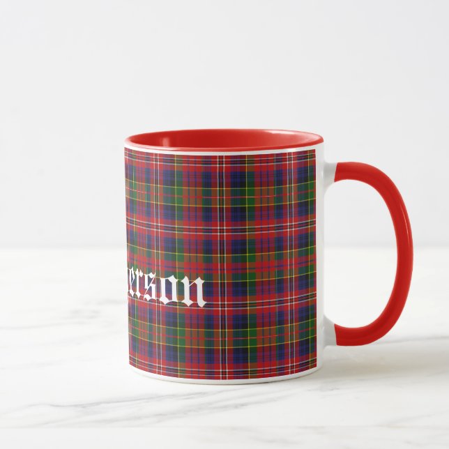 Mug Plaid de tartan traditionnel fait sur commande de (Droite)
