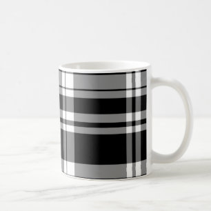 Mug Plaid noir et blanc