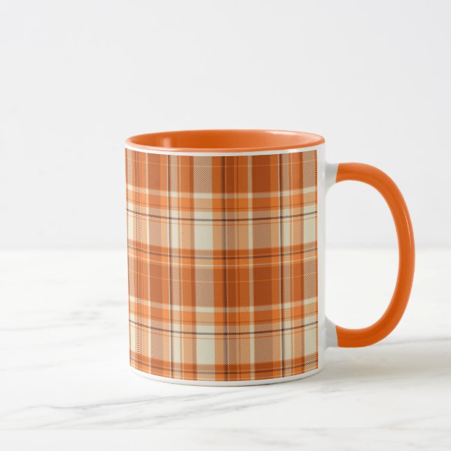 Mug Plaid orange (Droite)