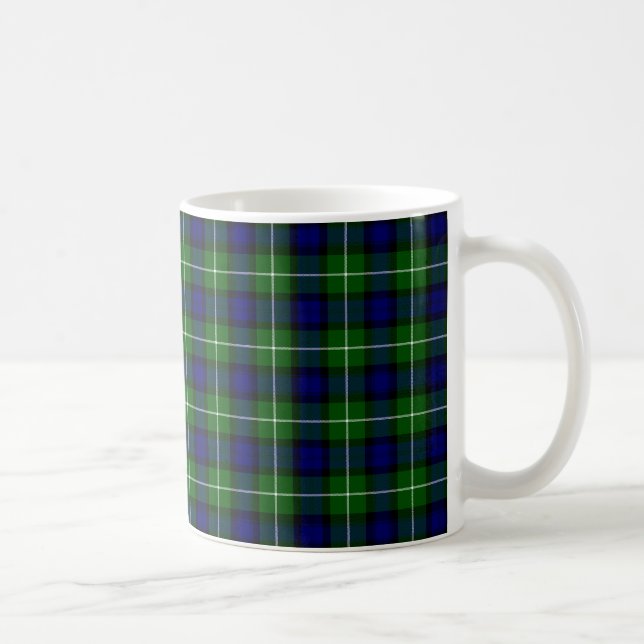 Mug Plaid vert bleu Lamont tartan (Droite)
