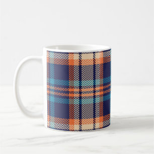 Mug Plaid Vibrant : Conception textile d'automne