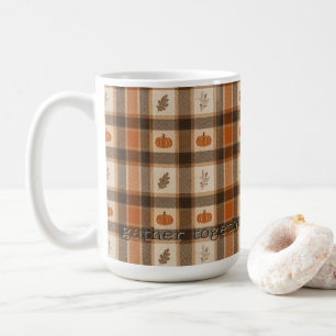 Mug Plaids de citrouille d'automne