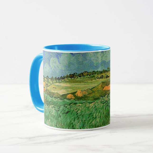 Mug Plaine près d'Auvers par Vincent van Gogh (Devant gauche)