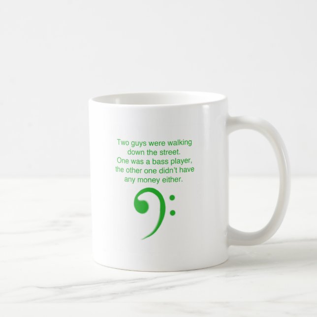 Mug Plaisanterie de bassiste (Droite)