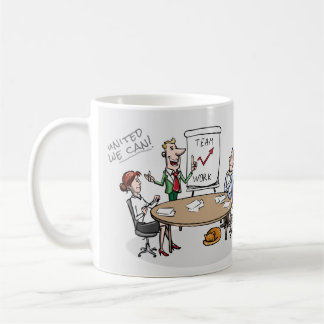 MUG PLAISANTERIE DE BUREAU - TRAVAIL D'ÉQUIPE -