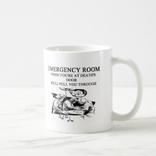 Mug plaisanterie de chambre de secours