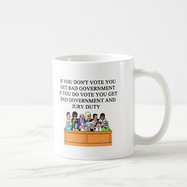 Mug plaisanterie de fonctions de juré de gouvernement (Droite)