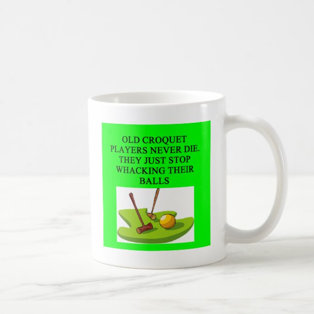 Mug Plaisanterie de joueur de CROQUET (Droite)