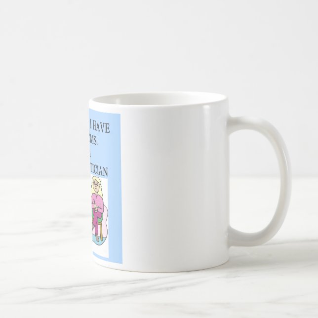 Mug Plaisanterie de psychologie de MATHS (Droite)