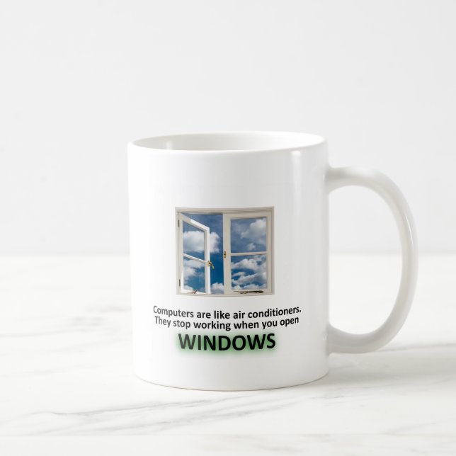 Mug Plaisanterie drôle de Windows - GeekShirts (Droite)