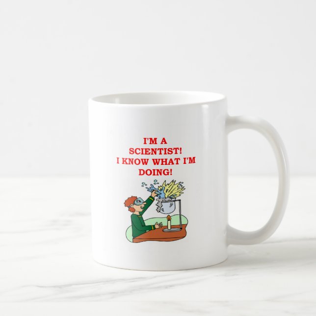 Mug plaisanterie folle de scientifique (Droite)