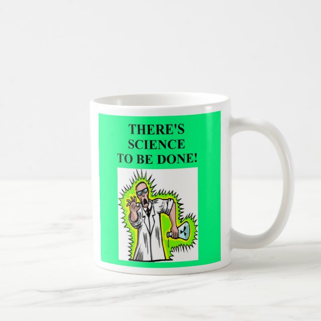 Mug plaisanterie folle de scientifique, plaisanterie (Droite)