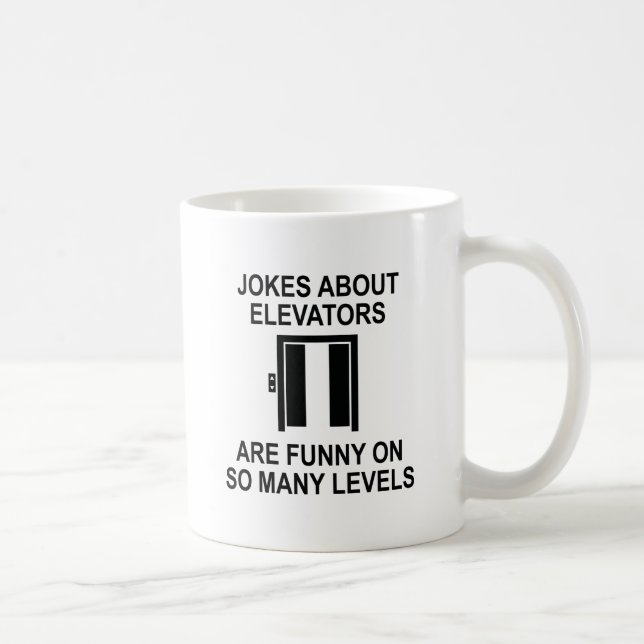 Mug Plaisanteries Sur Les Ascenseurs (Droite)