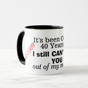 Mug Plaisir sur 40 ans 867-5309 Retro 80s
