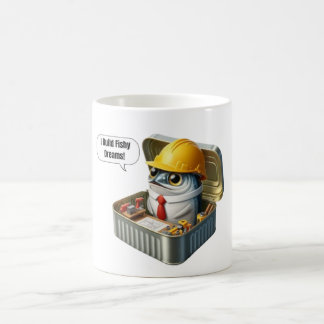 Mug Plan de construction Sardine Ingénieur Café Pause