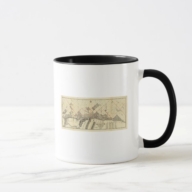 Mug Plan de Duluth et de ses banlieues (Droite)