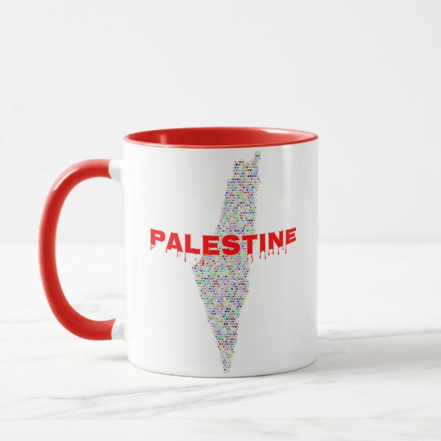 Mug Plan de la Palestine du Canada | Palestine libre | (Gauche)