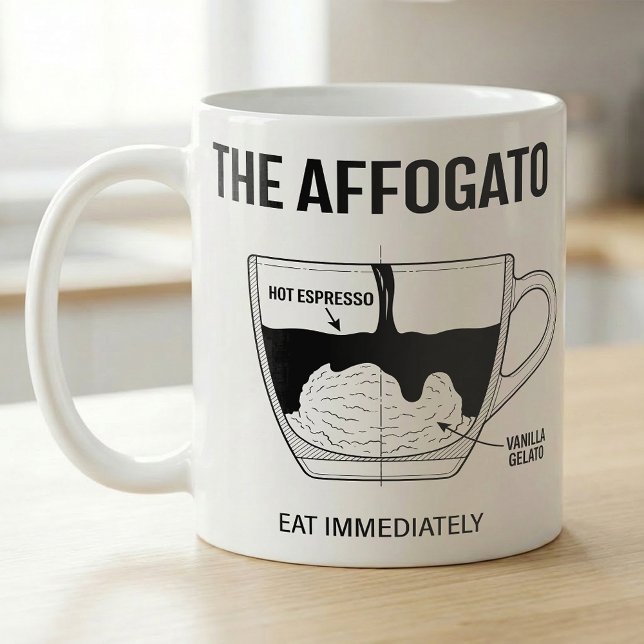 Mug Plan de l'affogato au gelato et espresso  (Créateur téléchargé)